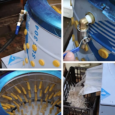 Перосъёмная машина NT-600WF для бройлеров с подачей воды 1,5 кВт