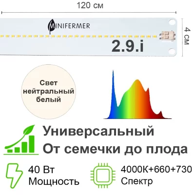 Модуль 2.9.i 4000K+660+730nm Универсальное решение. Белый свет