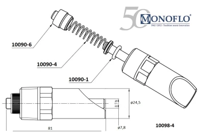 Поилка ниппельная Monoflo для свиноматок и откормочных свиней 3/4 наружная