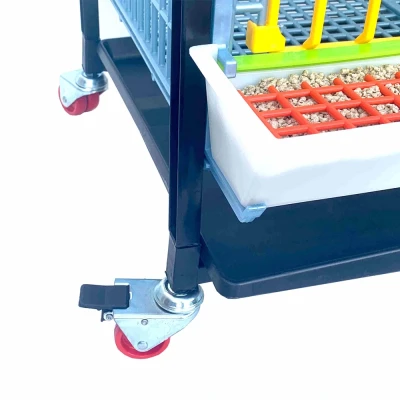 Клетка для бройлеров Cimuka Comfortplast 3 секции 4 яруса пластиковая