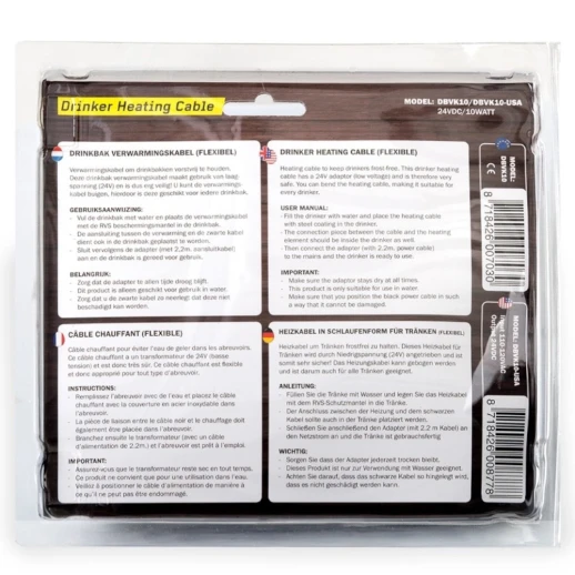 Нагревательный кабель Olba для поилок 24VDC 10 Вт