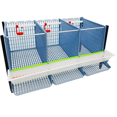 Клетка Cimuka Comfortplast для кур-несушек 3 секции 3 яруса высотой по 40 см пластиковая