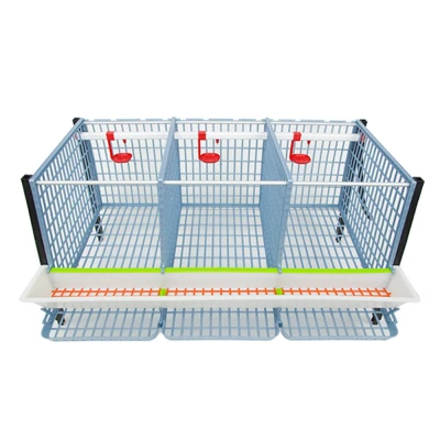 Клетка Cimuka Comfortplast для кур-несушек 3 секции 3 яруса высотой по 40 см пластиковая