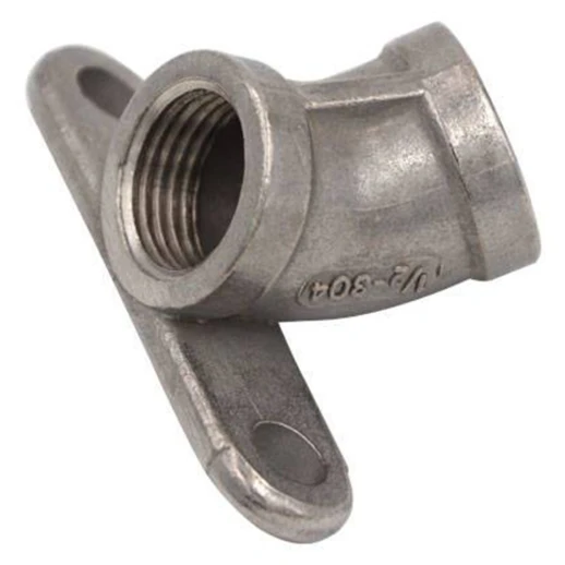 Крепление LSTL для ниппельной поилки 45° нержавеющая сталь 1/2