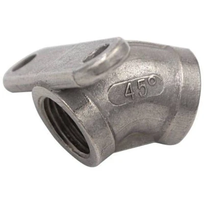 Крепление LSTL для ниппельной поилки 45° нержавеющая сталь 1/2