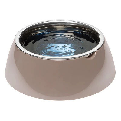 Металлическая миска Ferplast JOLIE L на пластиковой подставке серая 1,2л