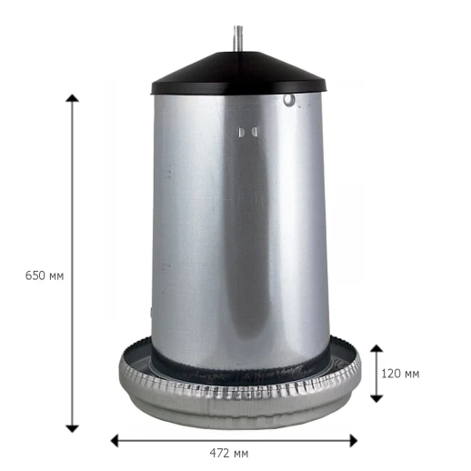 Кормушка бункерная Contro Fratelli 40 кг. металл