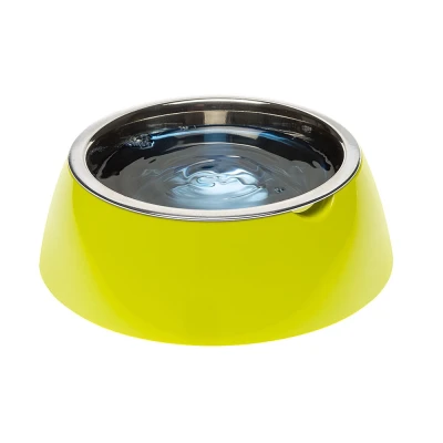 Металлическая миска Ferplast JOLIE M на пластиковой подставке зеленая 0,85л