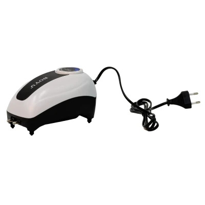 Компрессор Boyu CJY-4500 4,8 Вт для аквариума 150-300 л два канала, регулятор потока и LED подсветка