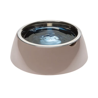 Металлическая миска Ferplast JOLIE M на пластиковой подставке серая 0,85 л.