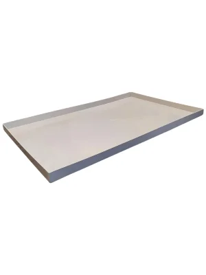 Поддон 103х67х3 см пластиковый из полипропилена, универсальный, серый