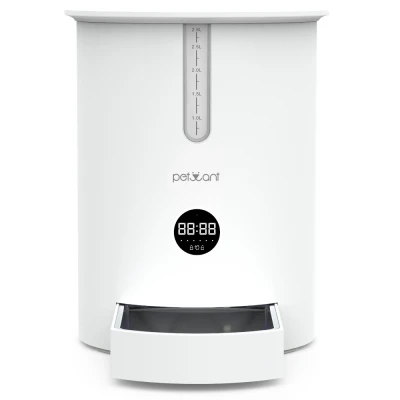Автокормушка Petwant 2,8 л. для сухого корма белая c Led панелью