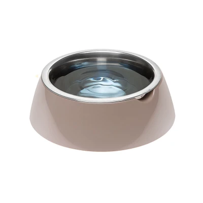 Металлическая миска Ferplast JOLIE SM на пластиковой подставке серая,0,5л