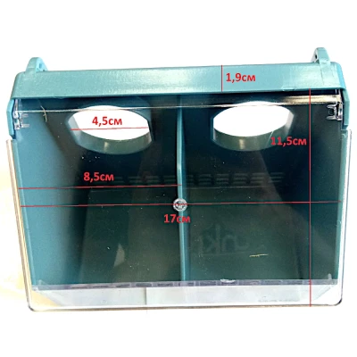 Кормушка для голубей Gaun 2 секции пластик