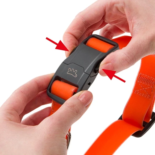 Ошейник Ferplast EVOLUTION C16/32 с ПВХ покрытием и магнитной застежкой оранжевый