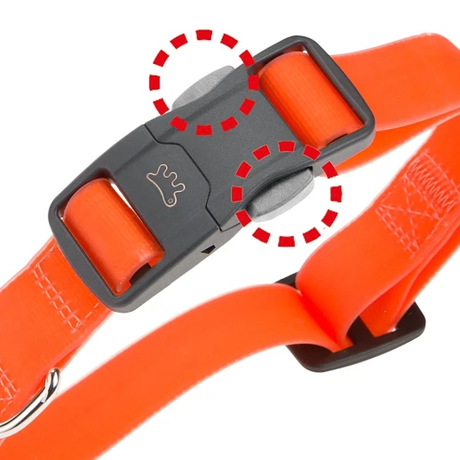 Ошейник Ferplast EVOLUTION C16/32 с ПВХ покрытием и магнитной застежкой оранжевый