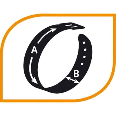 Ошейник Ferplast EVOLUTION C16/32 с ПВХ покрытием и магнитной застежкой серый