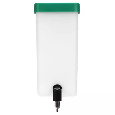 Поилка ниппельная с бачком HobbyFarm 1 л для кур и кроликов с креплением на сетку