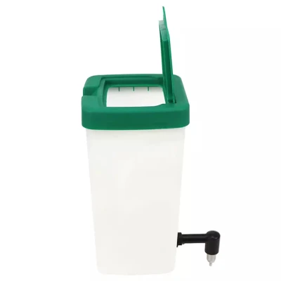 Поилка ниппельная с бачком HobbyFarm 1 л для кур и кроликов с креплением на сетку