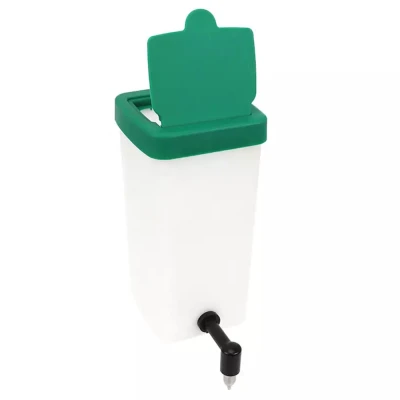 Поилка ниппельная с бачком HobbyFarm 1 л для кур и кроликов с креплением на сетку