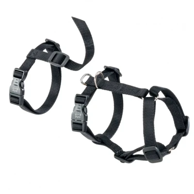 Шлейка Ferplast BRAVE MEDIUM черная нейлон