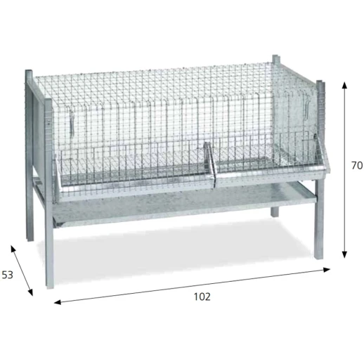 Клетка для цыплят Contro Fratelli на 20 голов 102 см