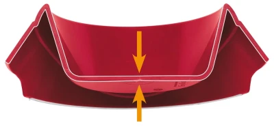 Миска Ferplast MAGNUS MINI 0,4 л. прочный утяжеленный пластик