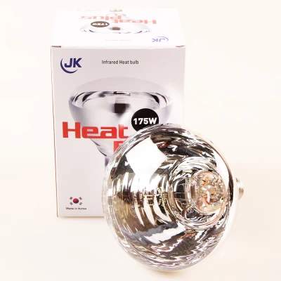 Лампа инфракрасная JK Lighting 175 Bт E27 R125 закаленное стекло прозрачная