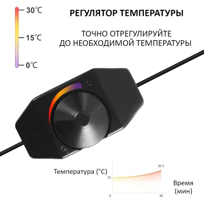 Коврик HobbyFarm 20 Вт 28x42 см для обогрева цыплят рептилий и рассады с терморегулятором